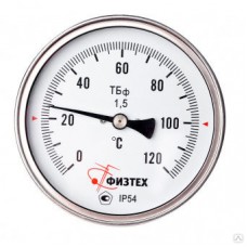 Термометр биметаллический коррозионностойкий ТБф-220 d.100 ОШ
